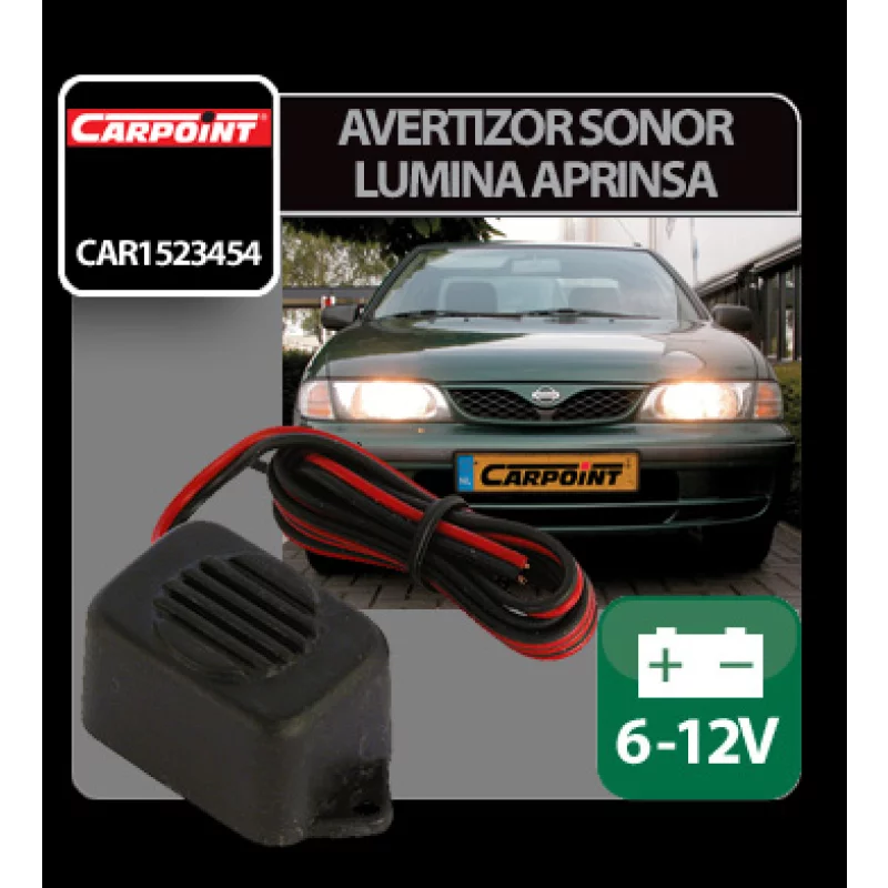 Avertizor sonor pentru lumini aprinse auto 6-12V Carpoint
