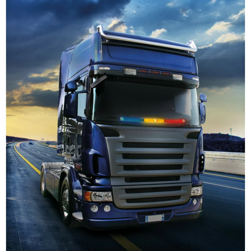 Banda LED auto 24V 60 cm cu steag Romania si 42 LED-uri