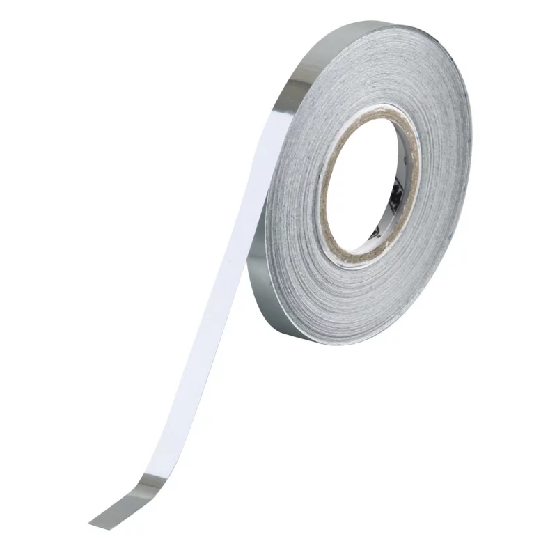 Bandă ornament crom adezivă Maniac, flexibilă, 10 m x 5 mm