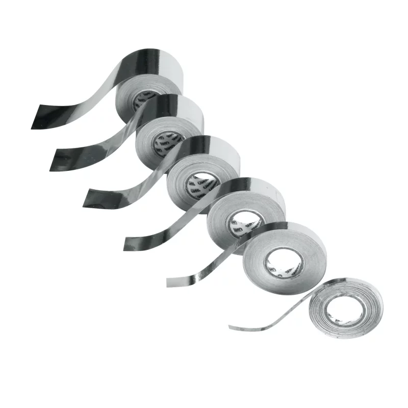 Bandă ornament crom adezivă Maniac, flexibilă, 10 m x 5 mm