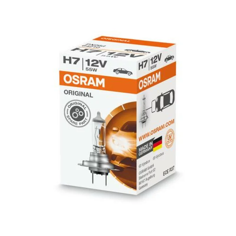Bec halogen H7 Osram 12V 55W PX26d Original Line, 1 buc