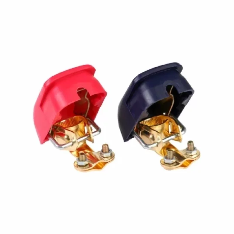 Borne acumulator cu cuplare rapidă 800A Carmotion, set 2 bucăți roșu/albastru