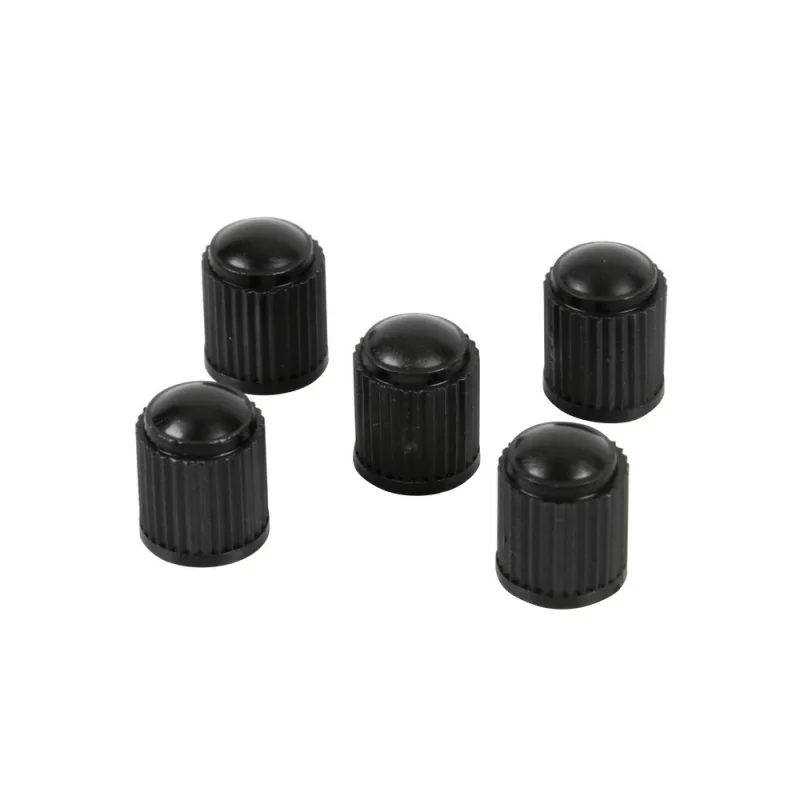 Set 5 capace valve ABS negre universale pentru auto, moto si bicicleta
