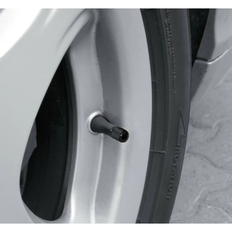 Set 5 capace valve ABS negre universale pentru auto, moto si bicicleta