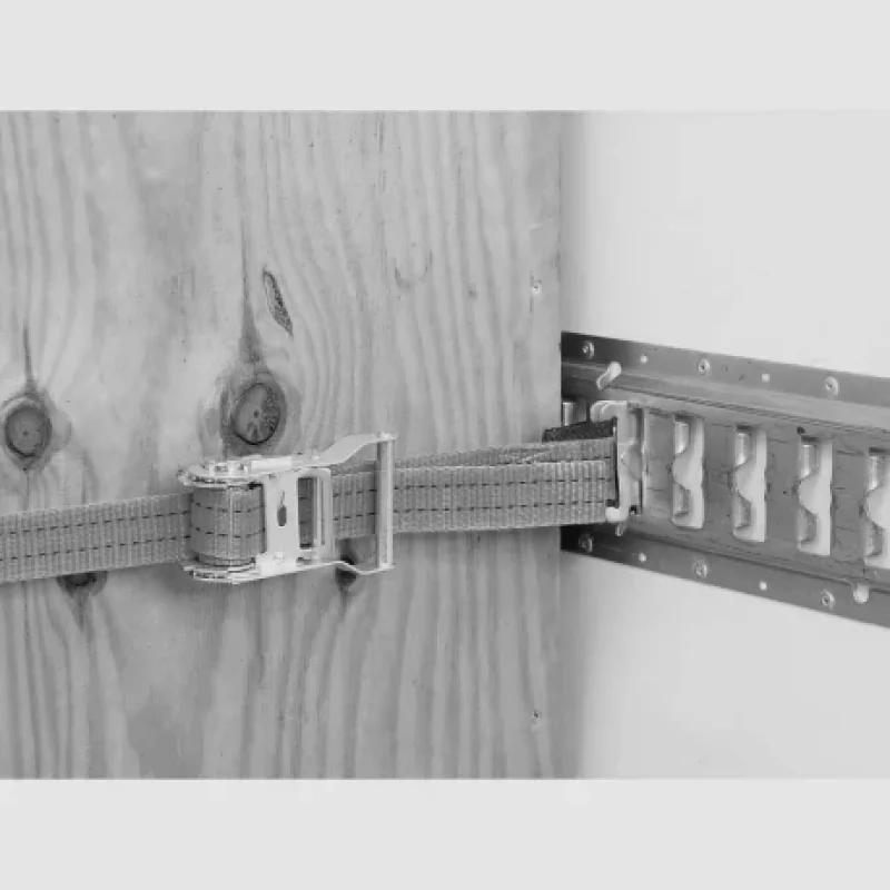 Chingă de ancorare cu clichet pentru șină interioară, 2 piese, gri, 4,2 m