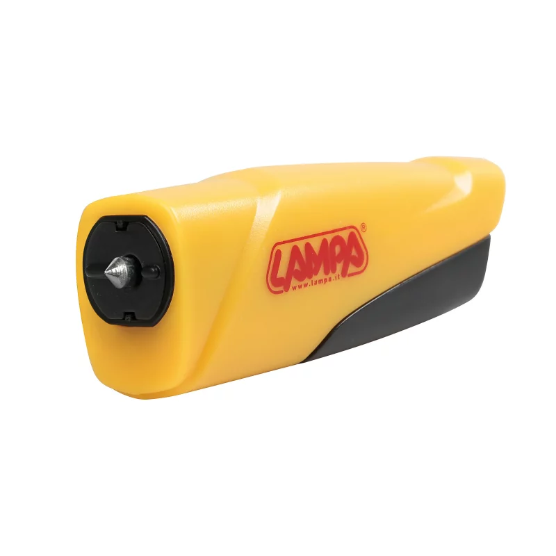 Ciocan spart geam auto 3 in 1 cu taietor centura si breloc, galben