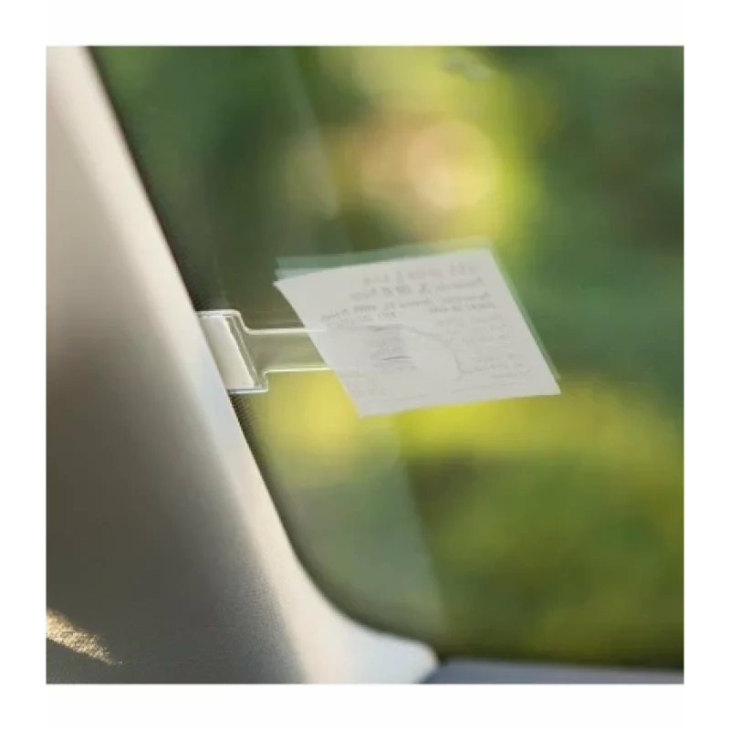Clips transparent pentru tichet de parcare pe parbriz 4Cars