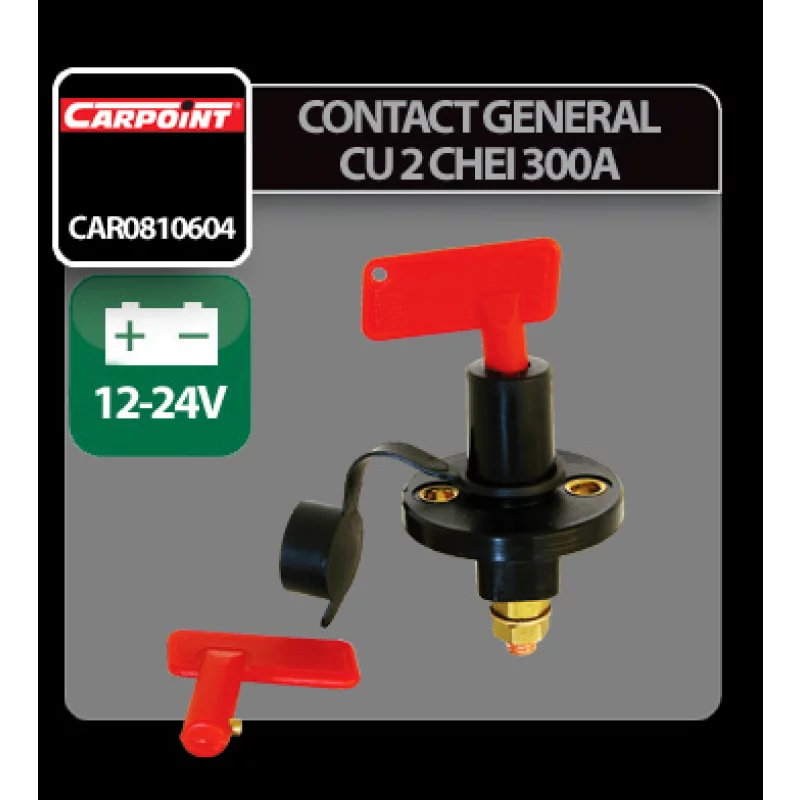 Contact general baterie 300A 12/24V universal, cu 2 chei Carpoint