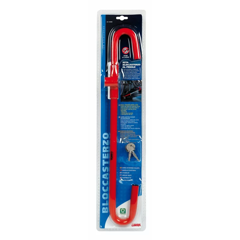 Dispozitiv antifurt auto pentru blocare volan si pedala Lampa