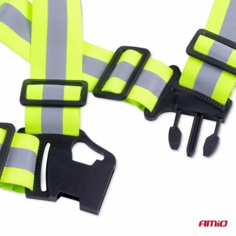 Ham reflectorizant reglabil verde, certificat EN20471, marime universala