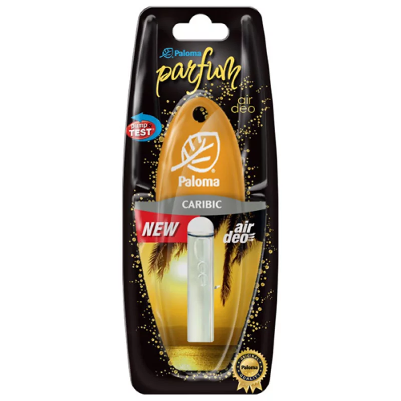 Odorizant auto lichid Paloma Caribic 5 ml, parfum intens pentru masina