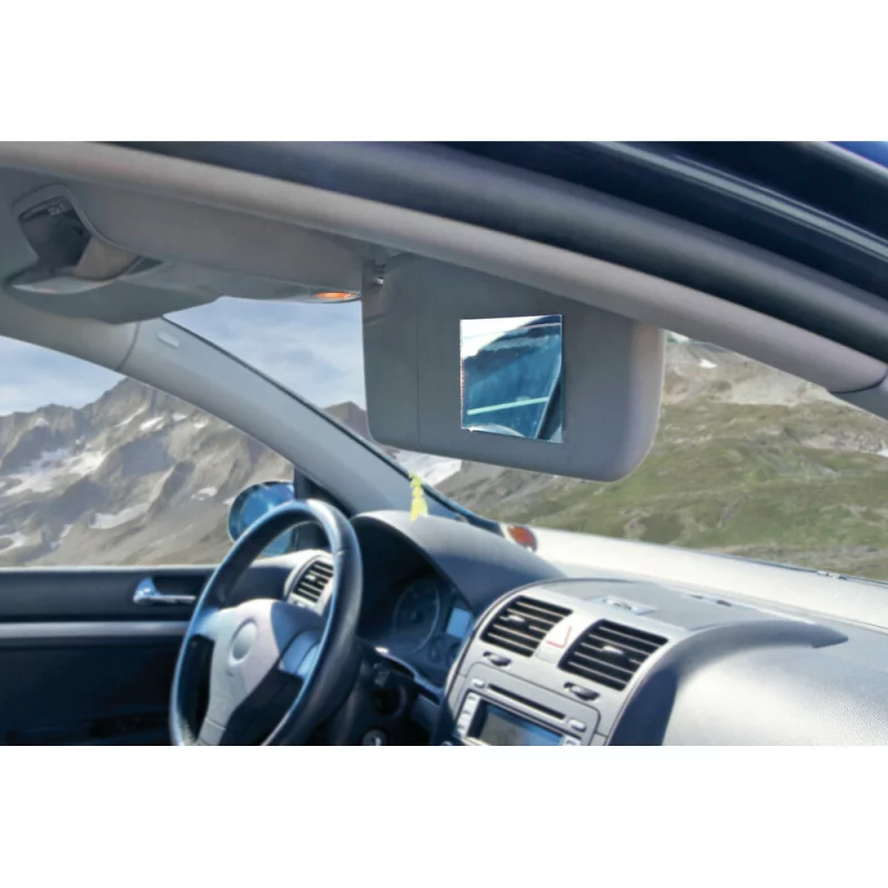 Oglindă interioară adezivă pentru parasolar auto 130x70 mm Lampa