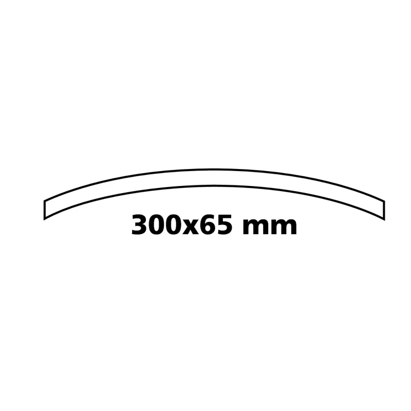 Oglindă interioară convexă auto cu clipsuri, 300x65 mm, montaj rapid