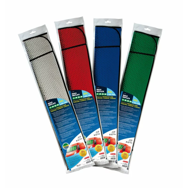 Parasolar parbriz auto Max-Reflex XXL 90x150 cm, albastru-argintiu