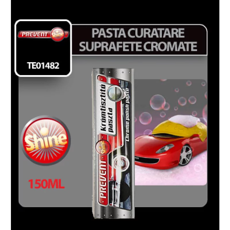Pasta pentru curatarea si lustruirea suprafetelor cromate Prevent 150 ml
