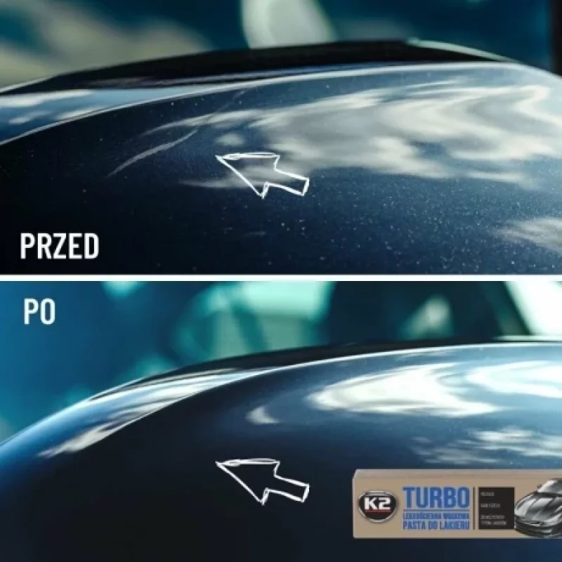 Pastă pentru îndepărtat zgârieturi auto K2 Turbo, 120g, pentru caroserie
