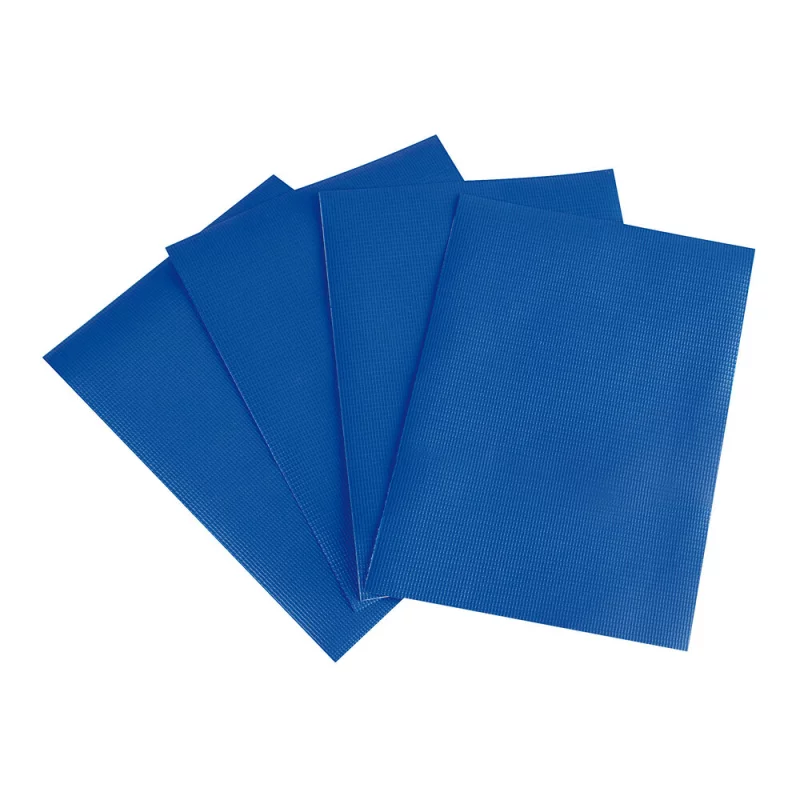 Set 4 petice PVC pentru reparare prelata semiremorca 15x21 cm, albastru