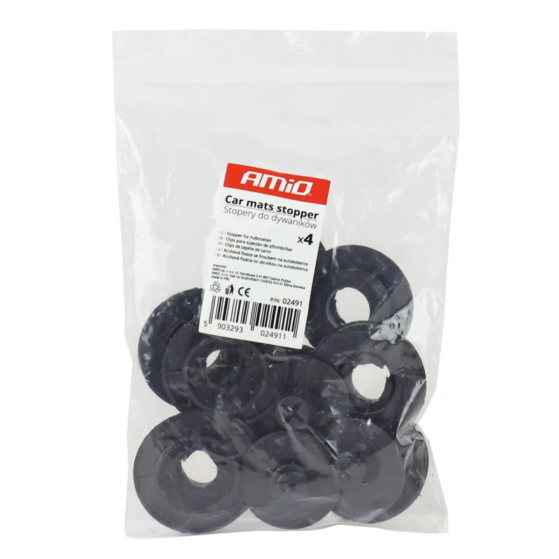 Set opritoare pentru covorașe auto textile Amio, universale, 4 piese