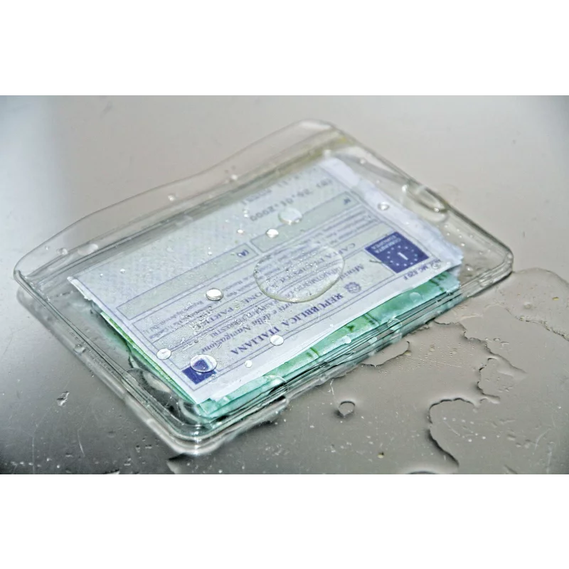 Suport documente impermeabil Dry-Bag transparent 140x160 mm