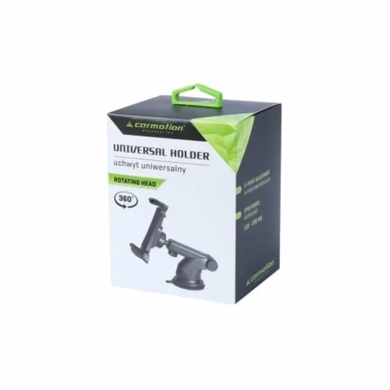 Suport telefon mobil cu ventuza deschidere 100-200mm cu ajustare in 6 puncte Negru