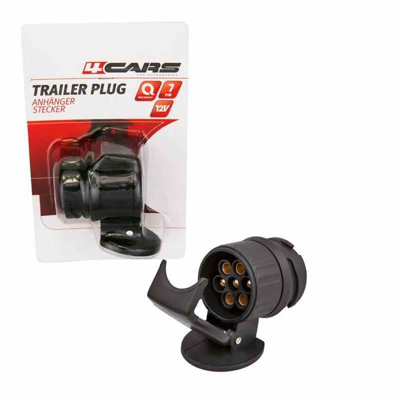 Adaptor priză remorcă 13 la 7 pini 12V, 4Cars, negru