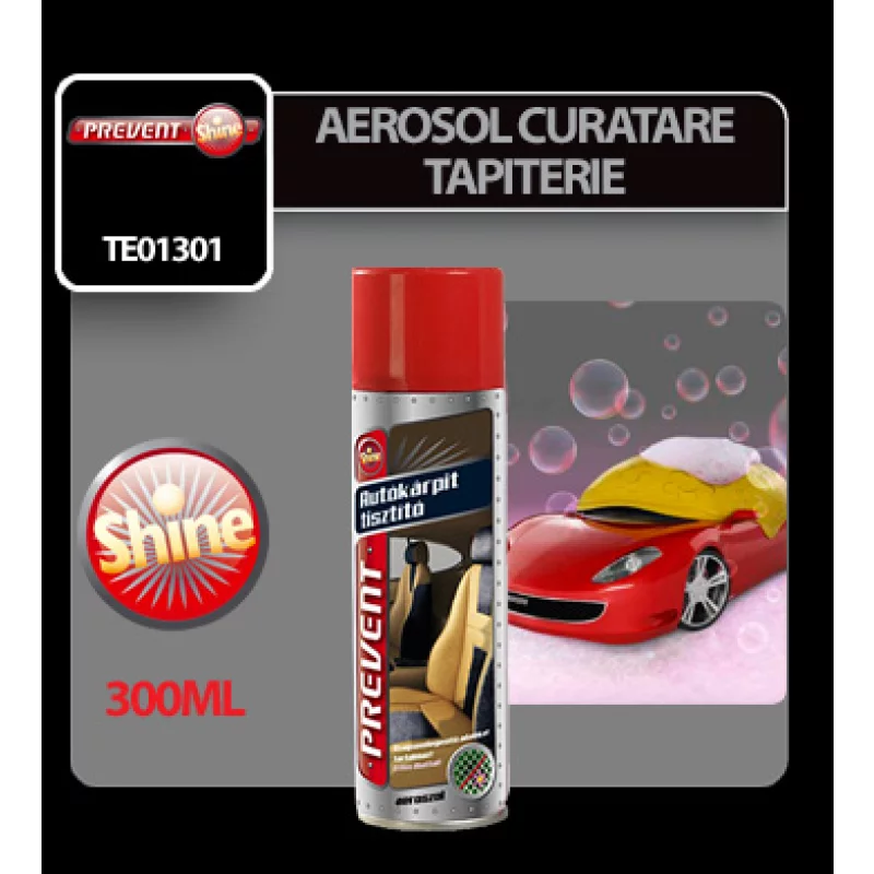 Aerosol pentru curatarea tapiteriei auto Prevent, spuma activa 300 ml