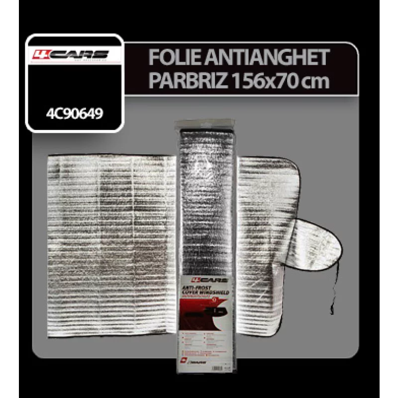 Folie antiinghet pentru parbriz 4Cars, 156x70 cm, protectie iarna-vara