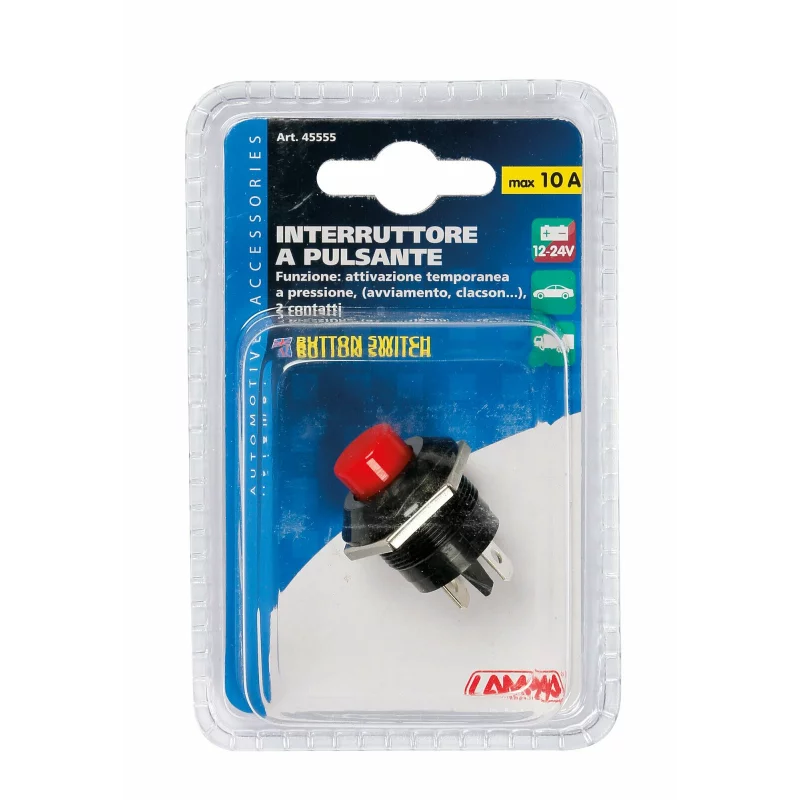 Intrerupator cu revenire pentru panou 12V-24V 10A Lampa