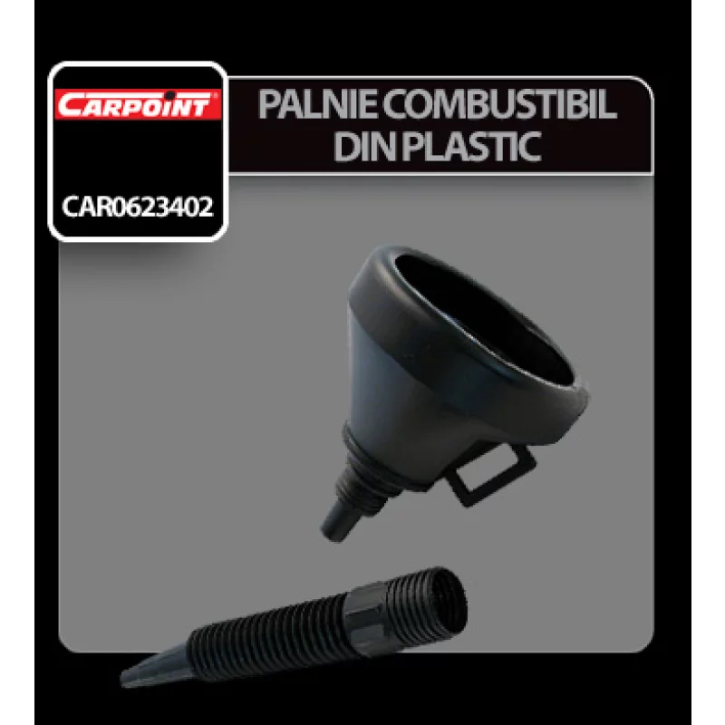 Pâlnie pentru combustibil din plastic cu tub flexibil Carpoint