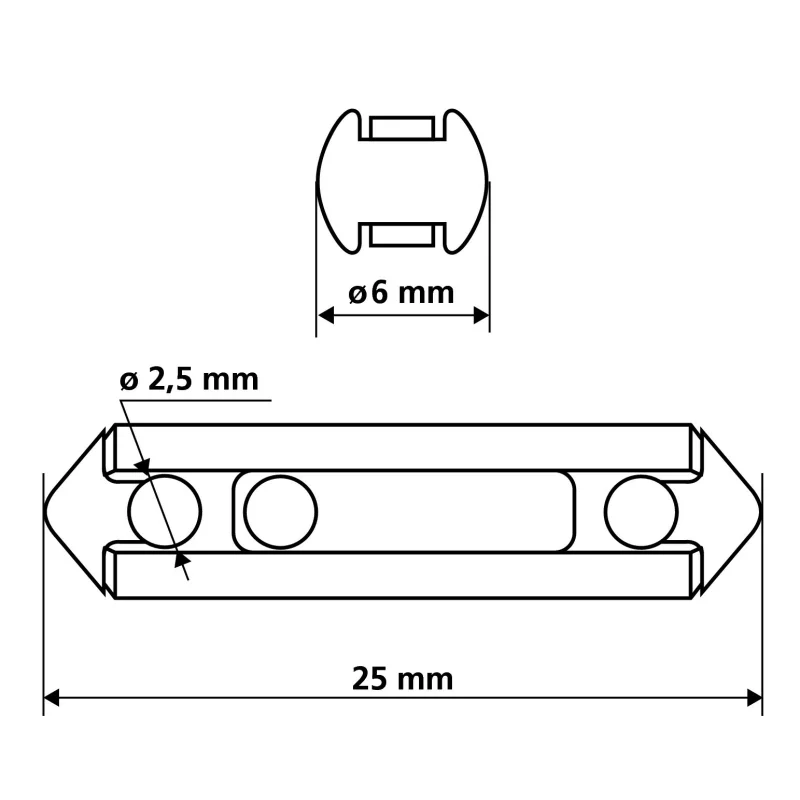 Set sigurante cilindrice auto 10 bucati 5A, 8A, 16A, 25A Lampa
