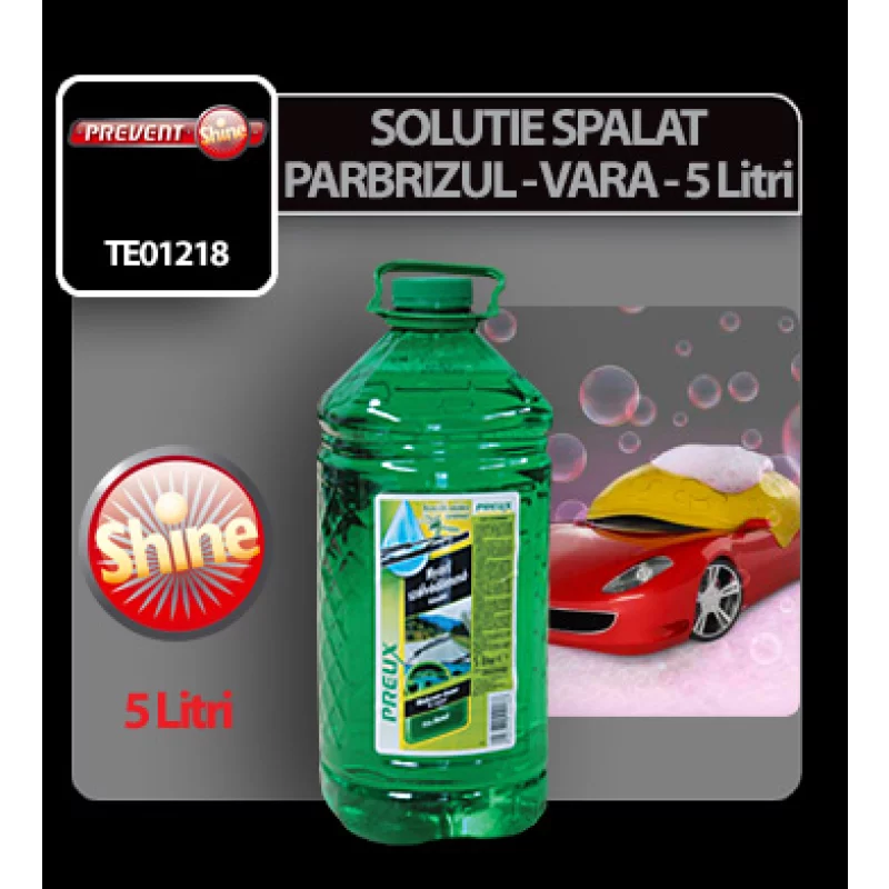 Soluție pentru spălat parbriz vara Prelix 5 litri, gata de utilizare