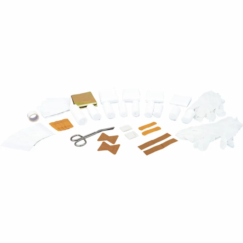 Trusă sanitară auto Petex conformă DIN 13164, cutie plastic albastră