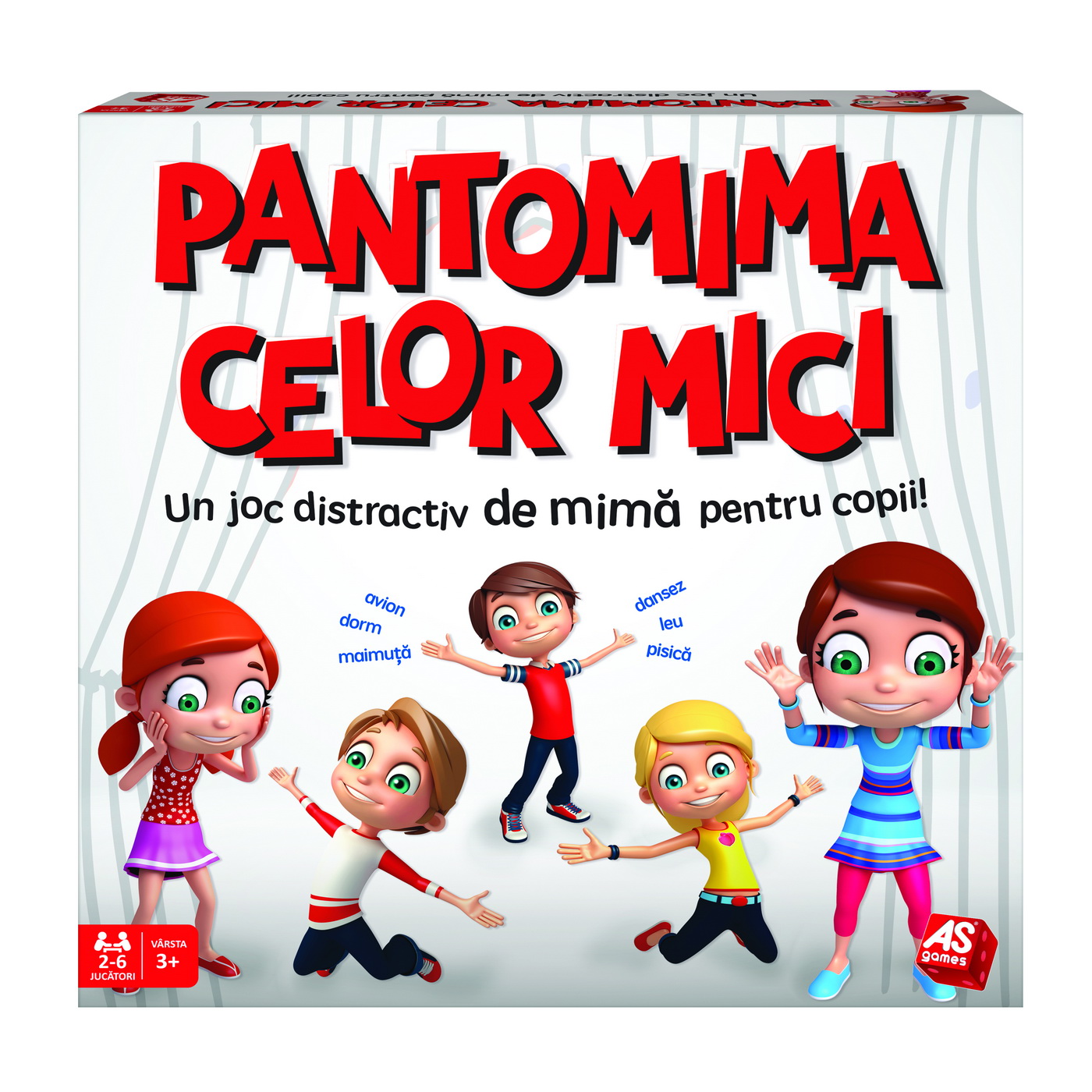 Joc de societate Pantomima celor mici pentru copii 3+, 2-6 jucatori