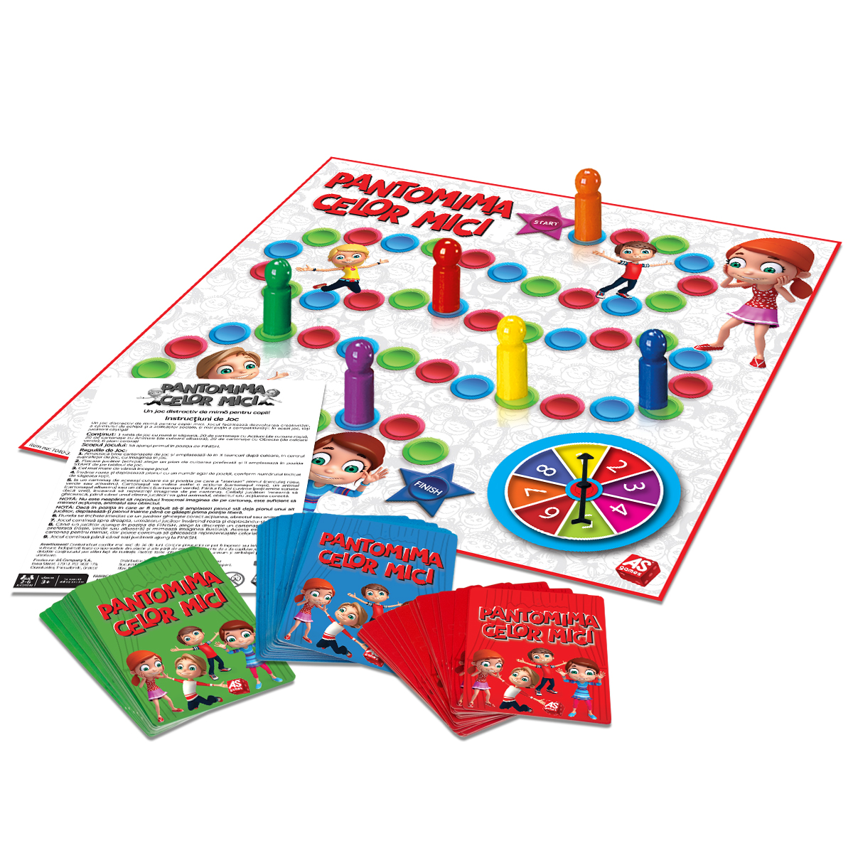 Joc de societate Pantomima celor mici pentru copii 3+, 2-6 jucatori