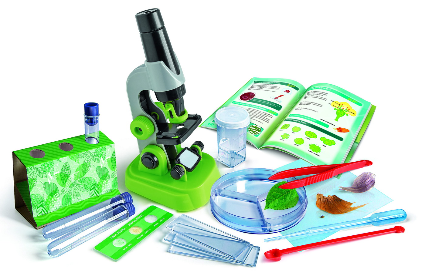 Primul meu microscop pentru copii, set educativ 150x, 8+ ani
