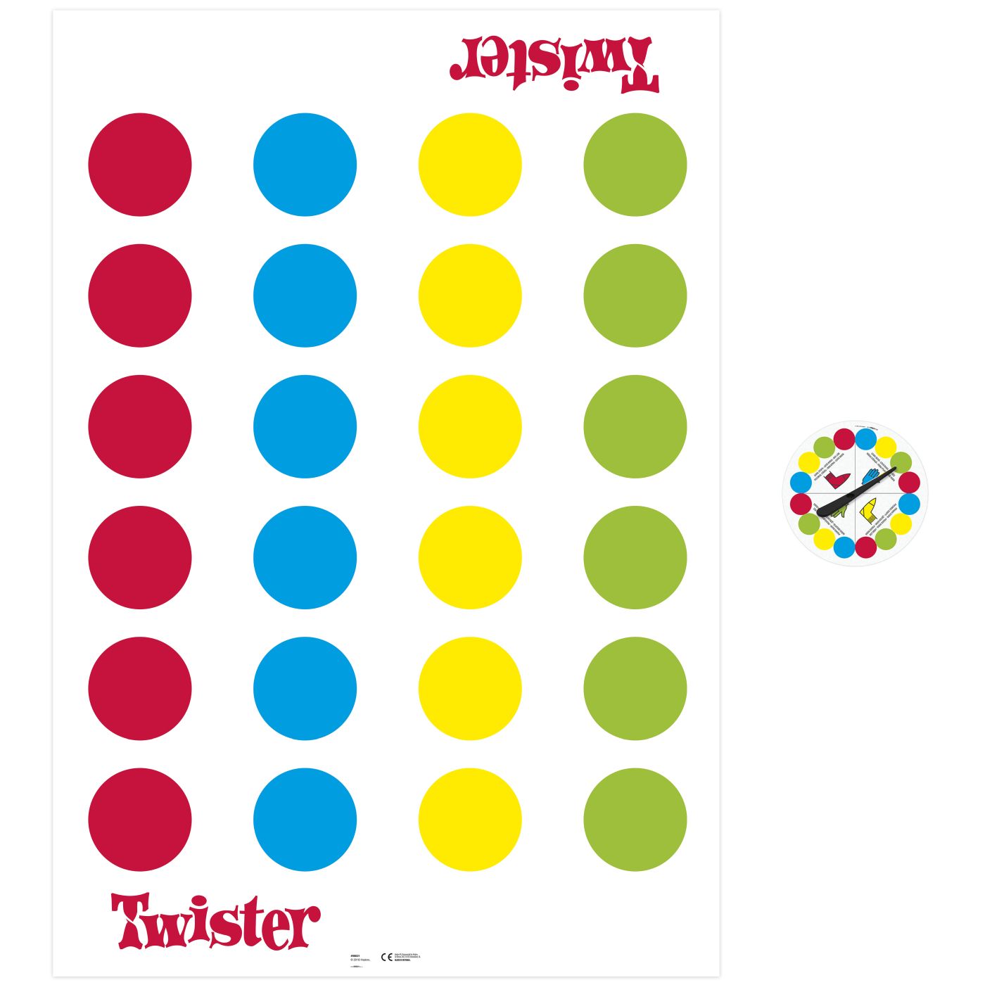 Joc Twister Original Hasbro pentru 2-4 jucători, 6+ ani