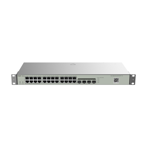 Switch 24 porturi RJ45 Gigabit, 4 porturi SFP, L2 Cloud Management - Ruijie RG-NBS3100-24GT4SFP-V2 SafetyGuard Surveillance