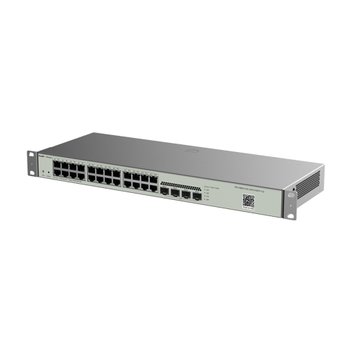 Switch 24 porturi RJ45 Gigabit, 4 porturi SFP, L2 Cloud Management - Ruijie RG-NBS3100-24GT4SFP-V2 SafetyGuard Surveillance