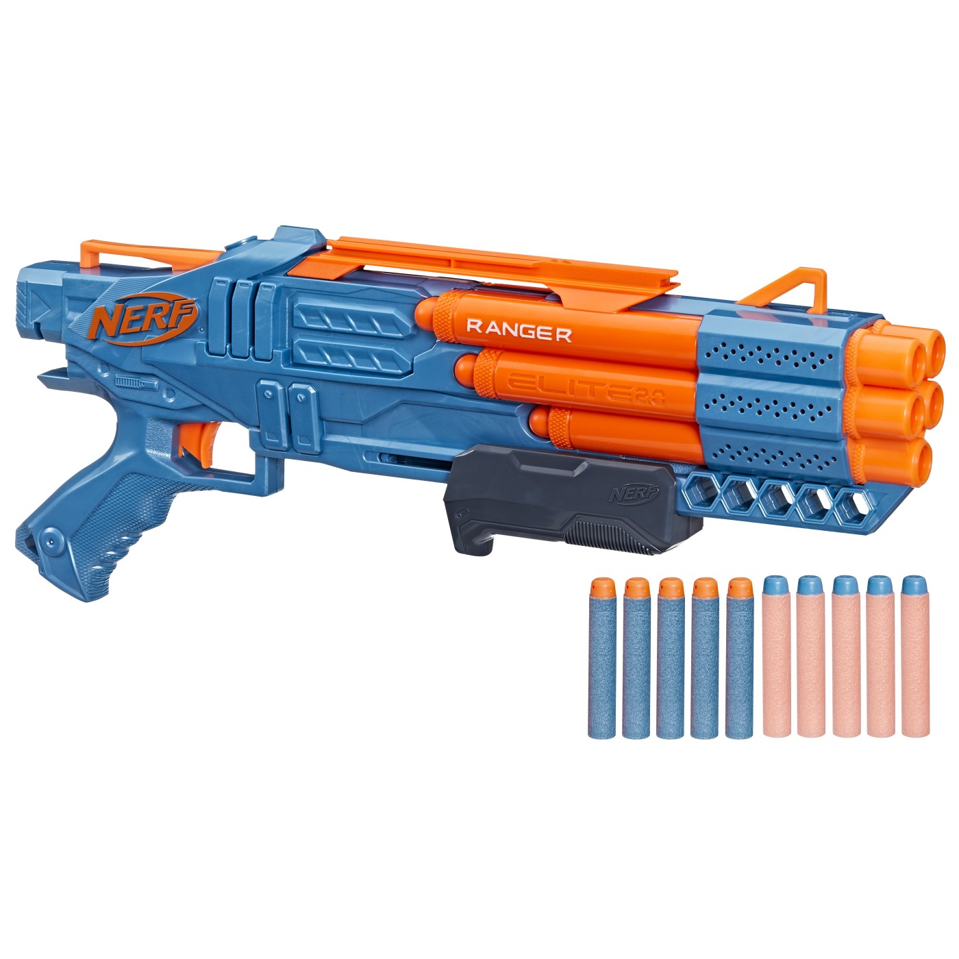 Pusca Nerf Elite 2.0 Ranger PD-5 cu 10 proiectile, pentru copii 8+