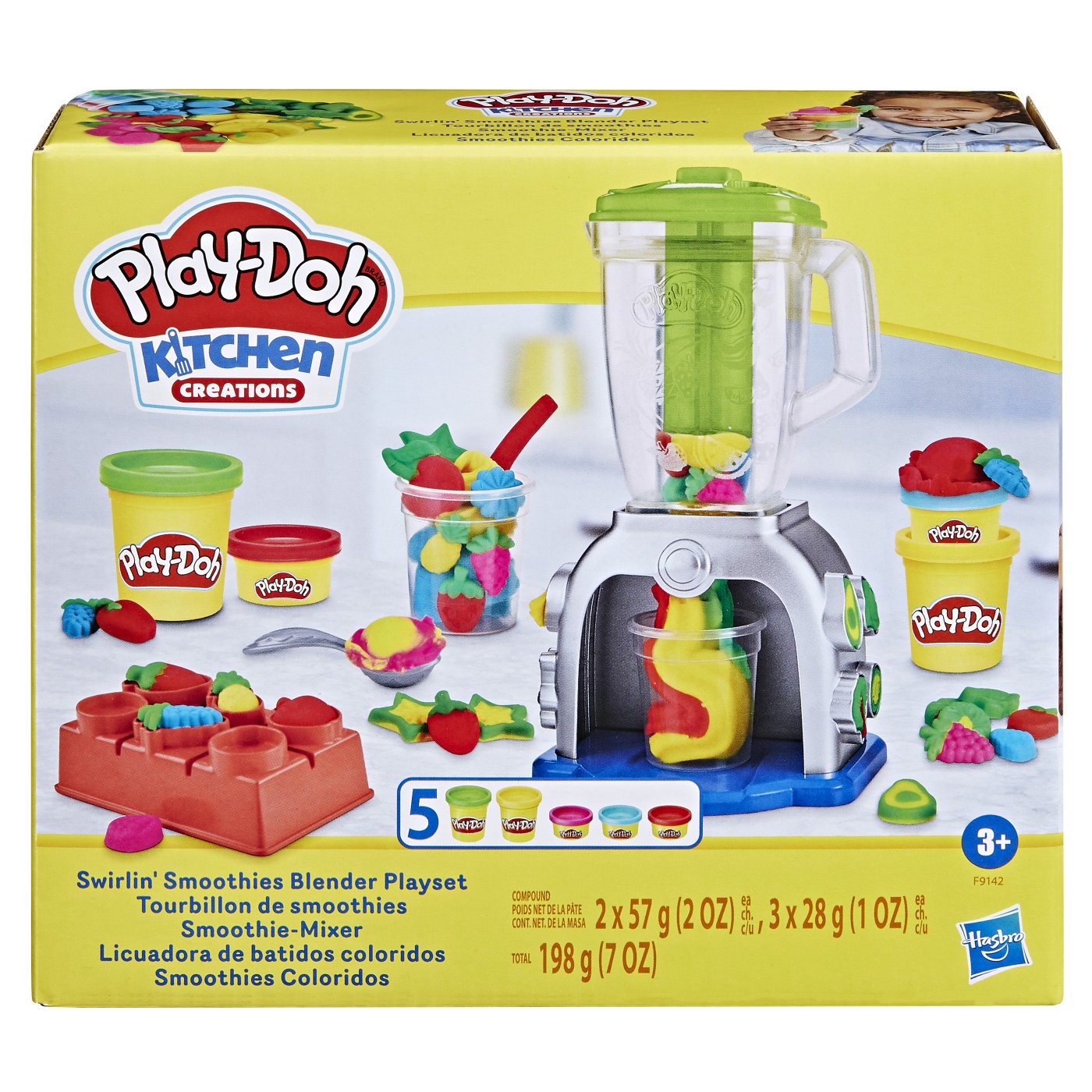 Set Play-Doh Blender pentru Smoothie-uri Colorate, 3 ani+