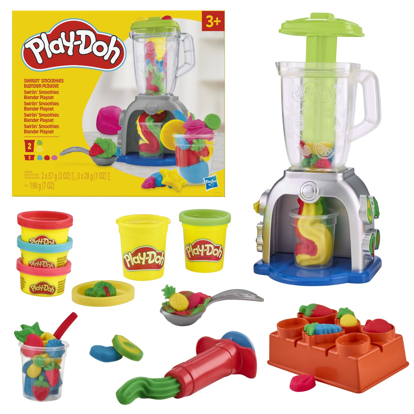 Set Play-Doh Blender pentru Smoothie-uri Colorate, 3 ani+