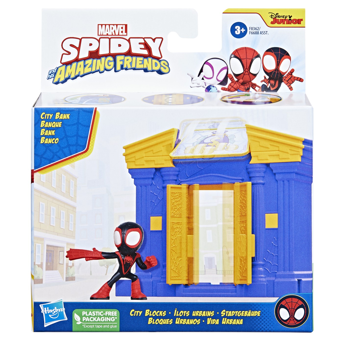 Set de construcție Spidey și Prietenii Extraordinari City Bloks Bancă