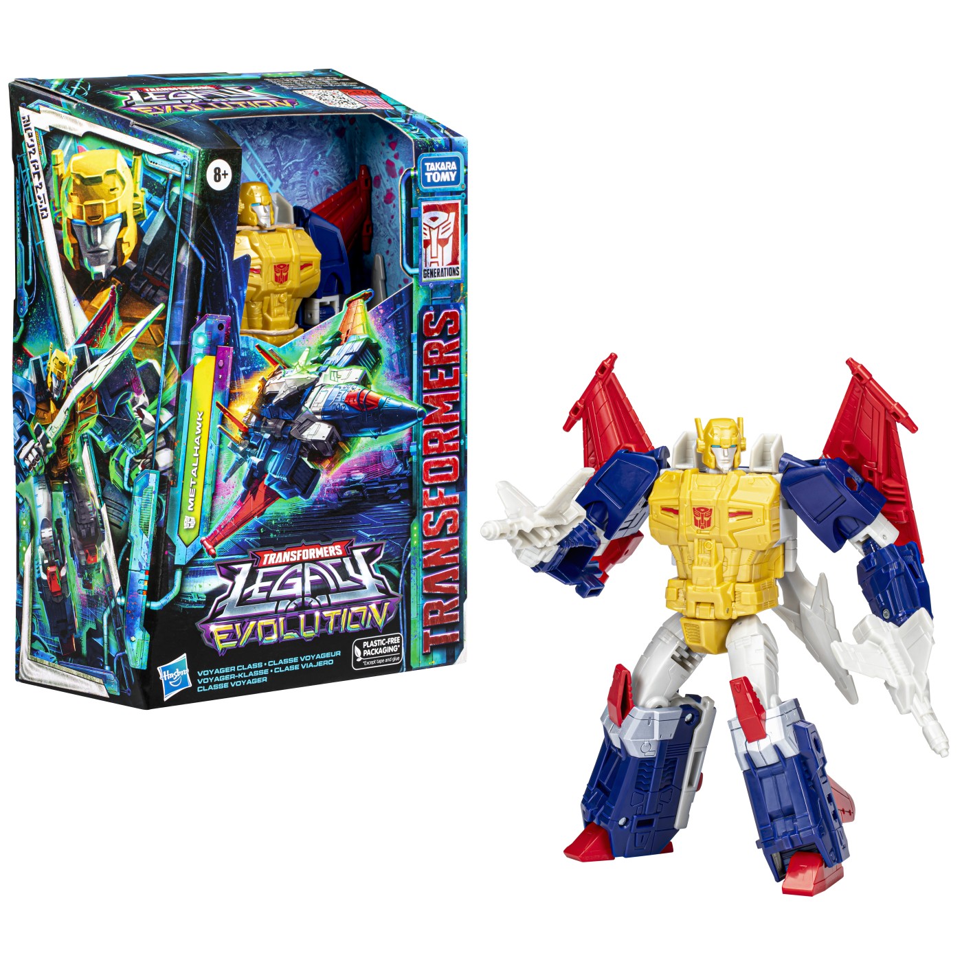 Figurina Transformers Legacy Evolution Metalhawk Voyager 17 cm