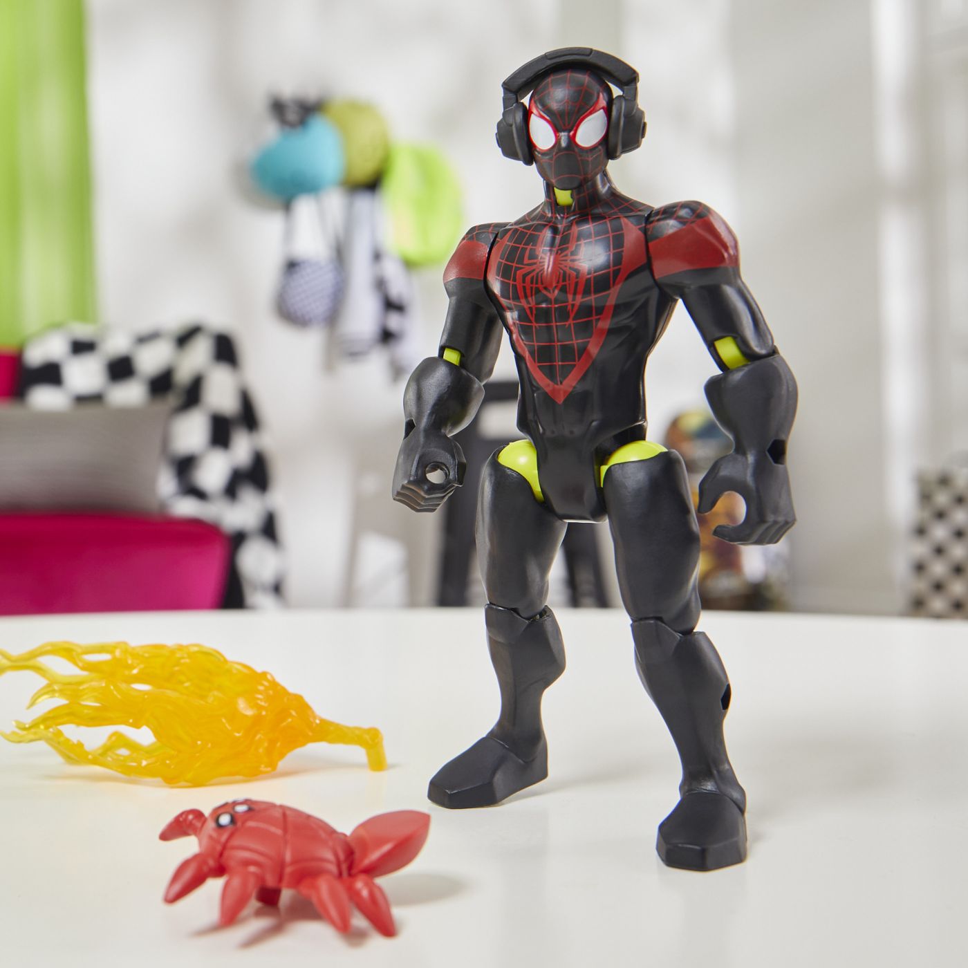 Figurina Marvel Avengers MixMashers Miles Morales 12 cm, Hasbro