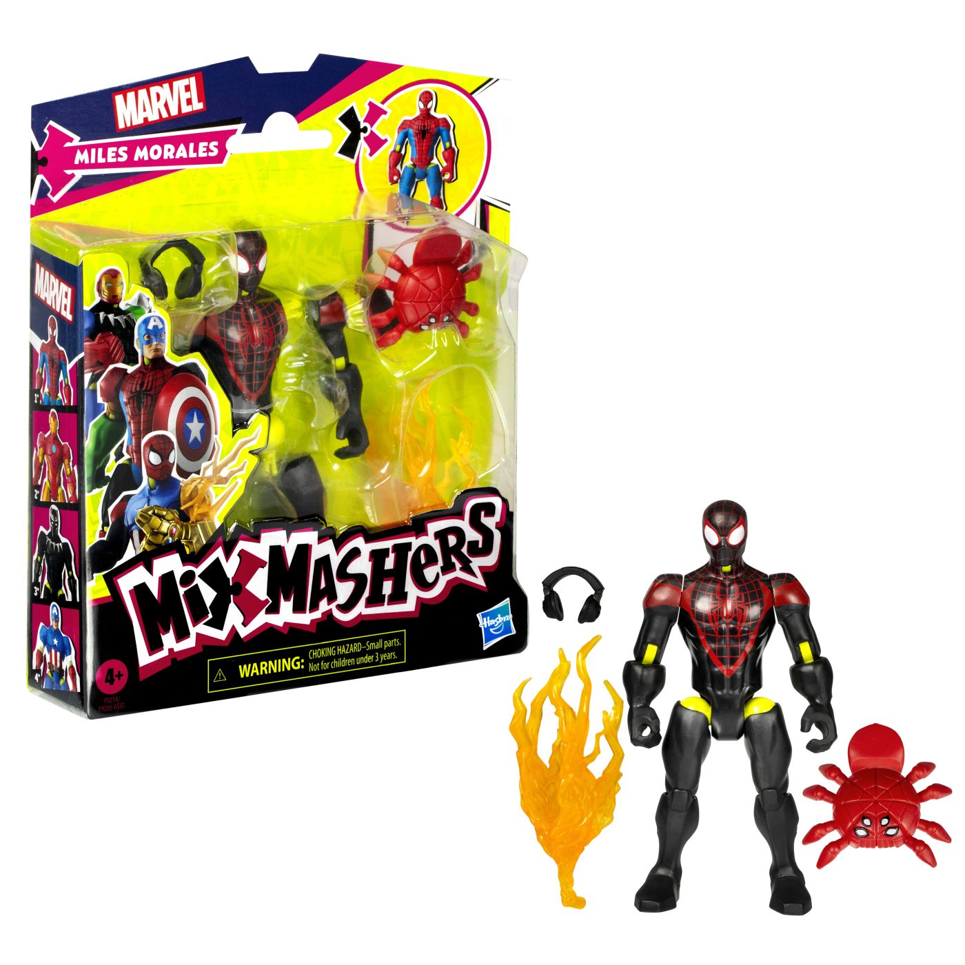 Figurina Marvel Avengers MixMashers Miles Morales 12 cm, Hasbro