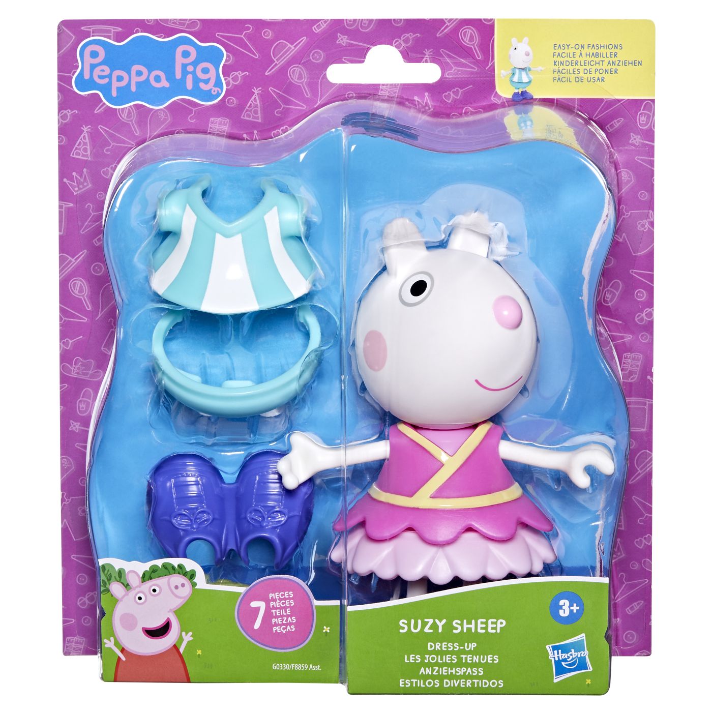 Figurina Peppa Pig Dress-Up 15 cm cu accesorii vestimentare Hasbro