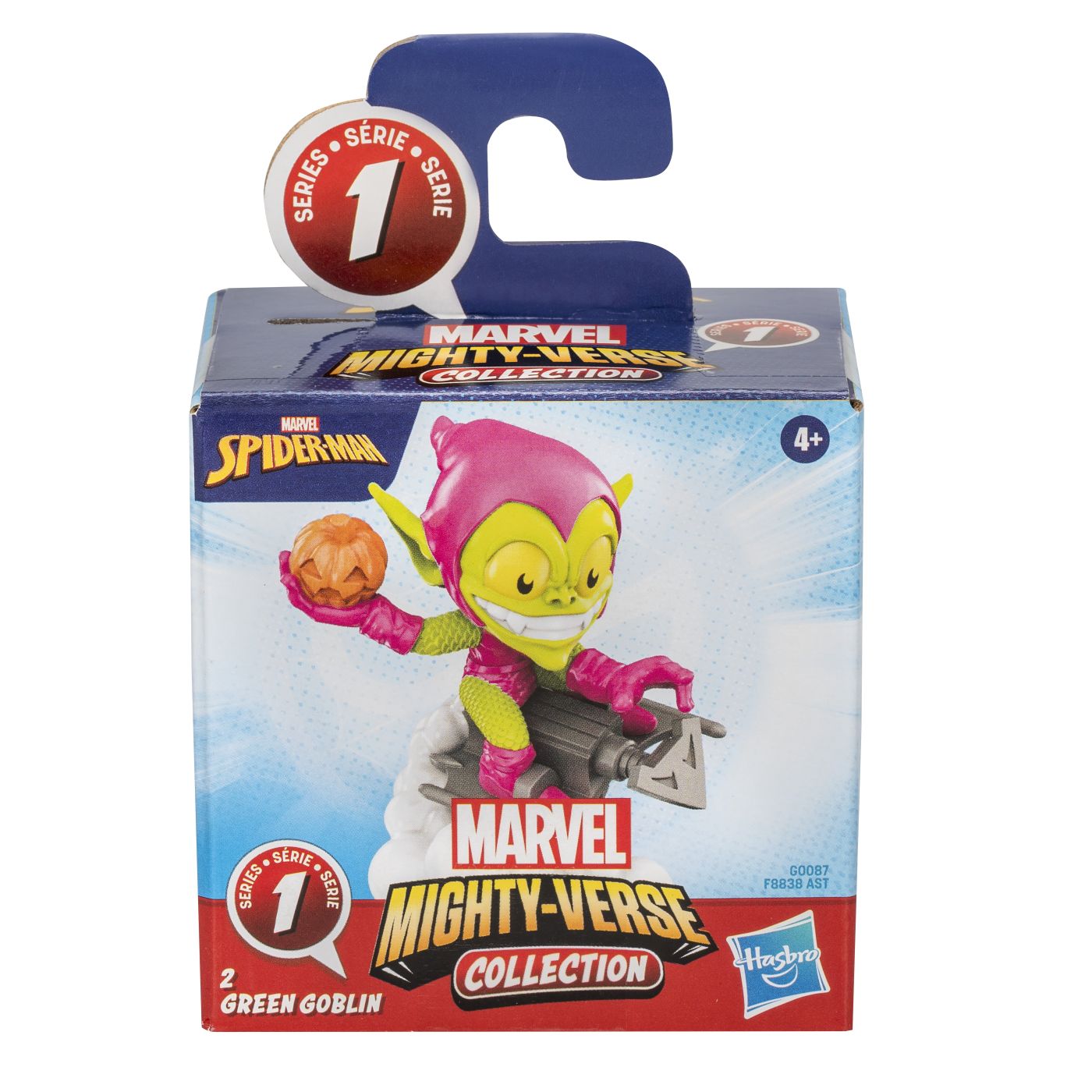 Figurină Green Goblin Marvel Mighty-Verse Seria 1, 6 cm, Hasbro