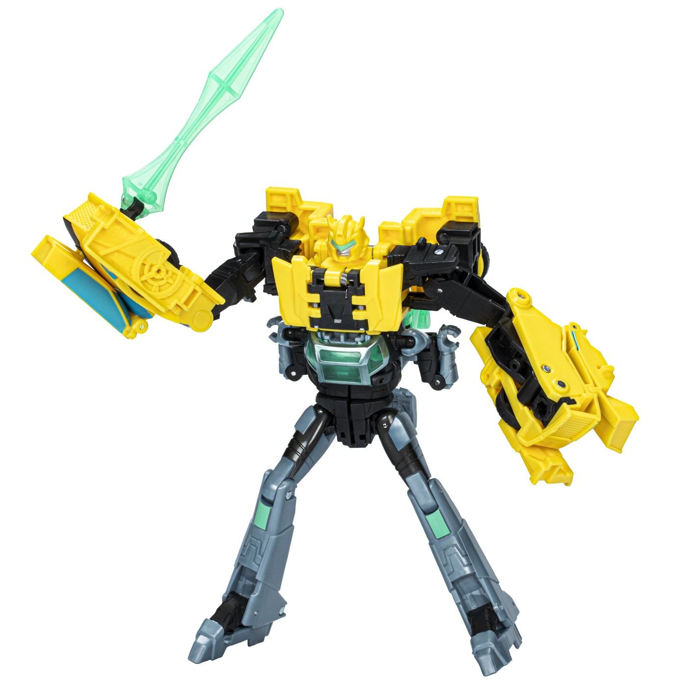 Set figurine Transformers EarthSpark Bumblebee si Mo Malto Cyber-Combiner
