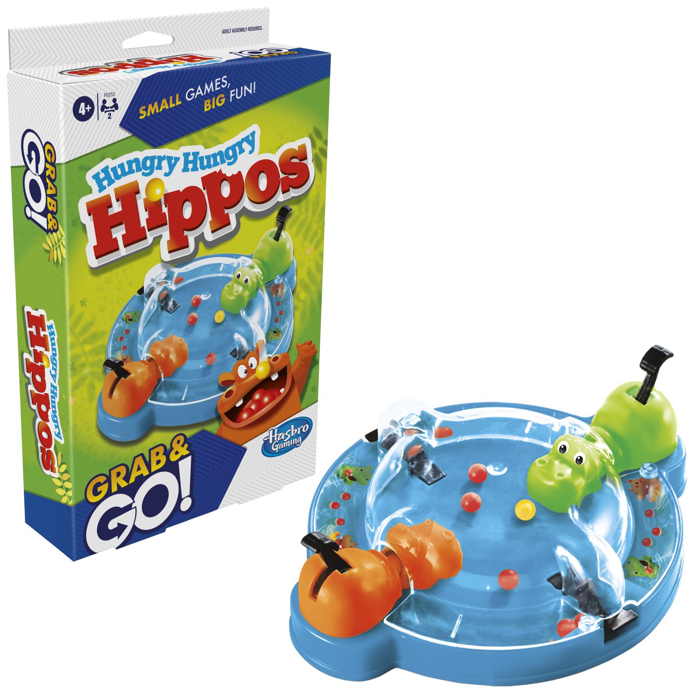 Joc de calatorie Hipopotamii Flamanzi Grab and Go Hasbro, 4+ ani