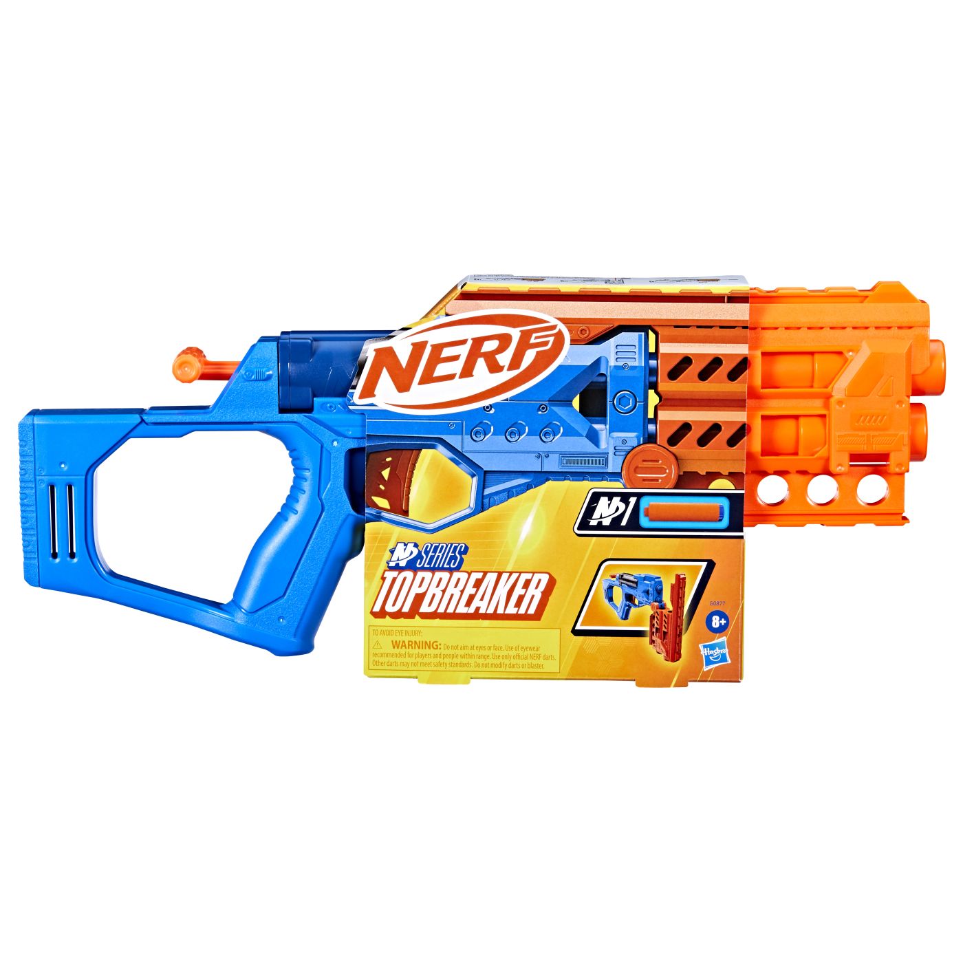 Lansator Nerf N Series Topbreaker cu 4 darturi, pentru copii 8+ ani